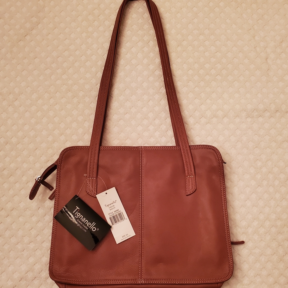 NWT ***  TIGNANELLO GENUINE LEATHER BAG ***